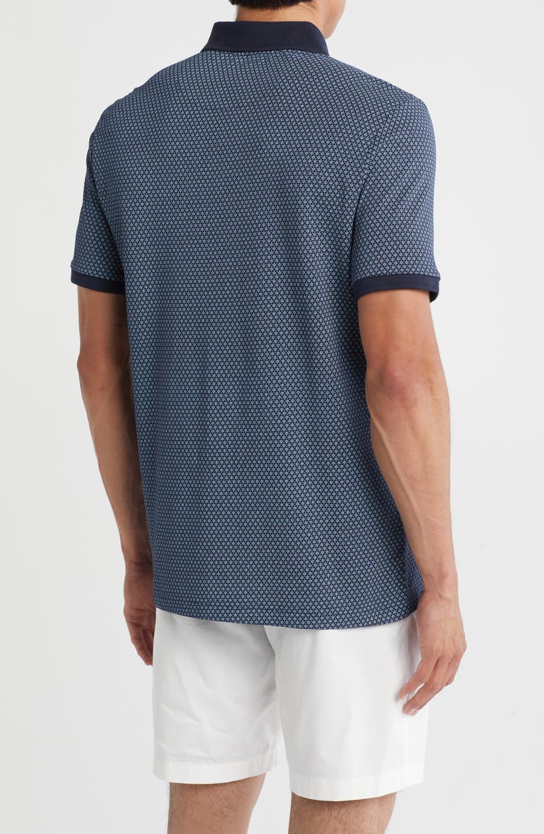 Original Penguin Ditsy Jersey Polo, Alternate, color, Dark Sapphire