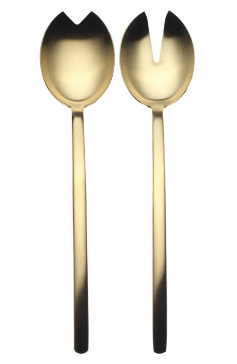 Brushed Salad Servers
