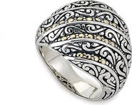 SAMUEL B. Balinese Filigree Two-Tone Ring