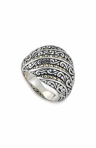 Balinese Filigree Two-Tone Ring