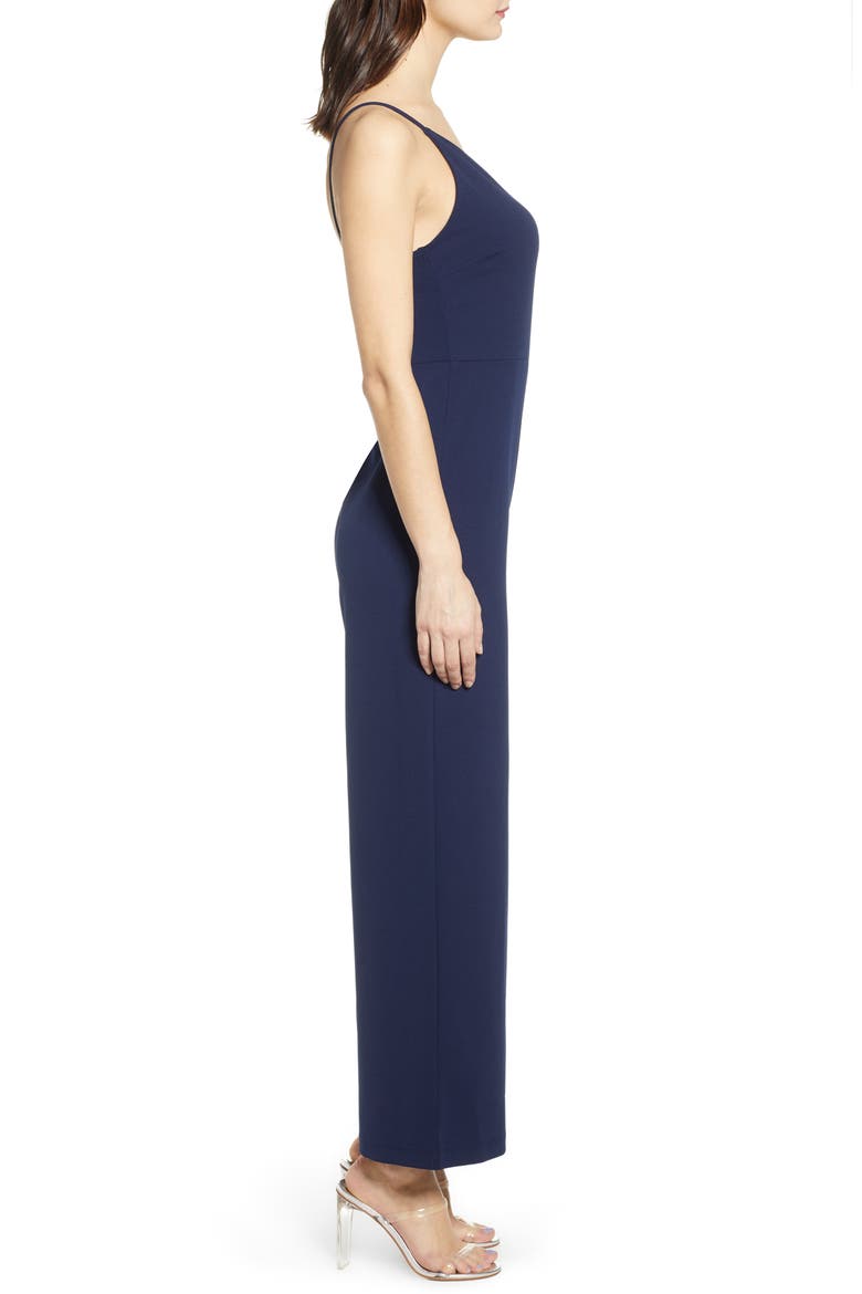 One-Shoulder Jumpsuit, Alternate, color, NAVY PEACOAT