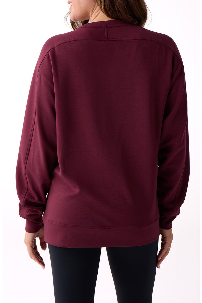 Après Women's Crew Sweatshirt, Alternate, color, Dark Currant