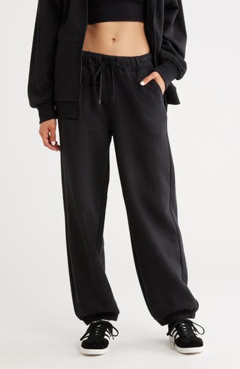 Z By Zella Feather Fleece Relaxed Joggers In Black