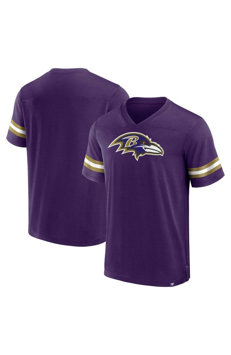 FANATICS Men's Fanatics Branded  Purple Baltimore Ravens Jersey Tackle V-Neck T-Shirt, Main, color, 