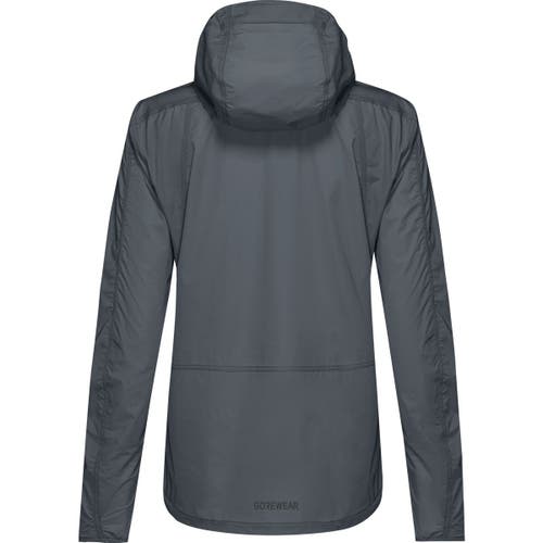 Gorewear Fernflow Hooded Windbreaker In Gray