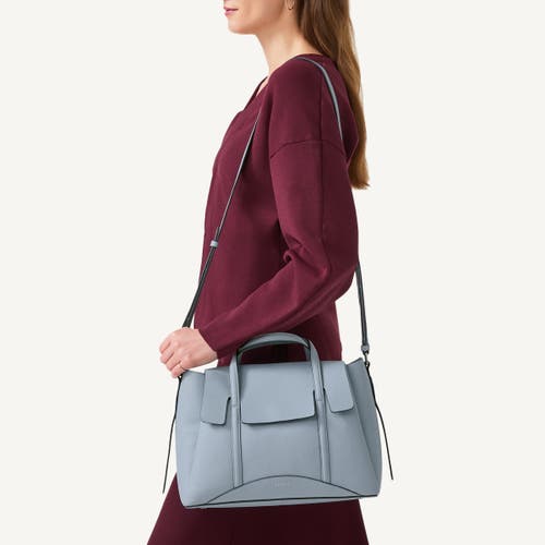 Radley London The Chancery Medium Flapover Satchel Bag In Smoke Blue
