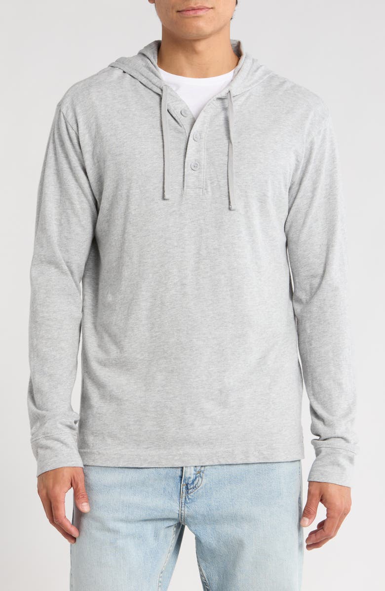 14th & Union Slub Cotton Hoodie, Main, color, Grey Heather
