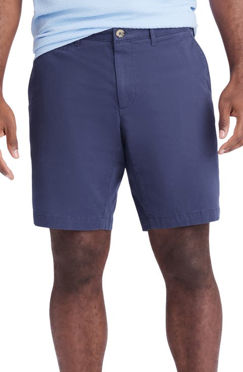 Brightside Flat Front Stretch Cotton Chino Shorts (Regular & Big)