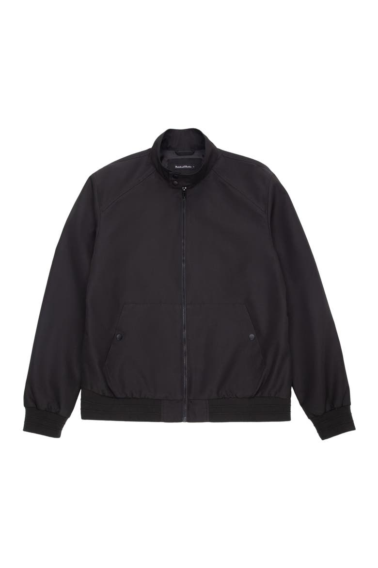 Classic Full Zip Bomber Jacket, Alternate, color, Black