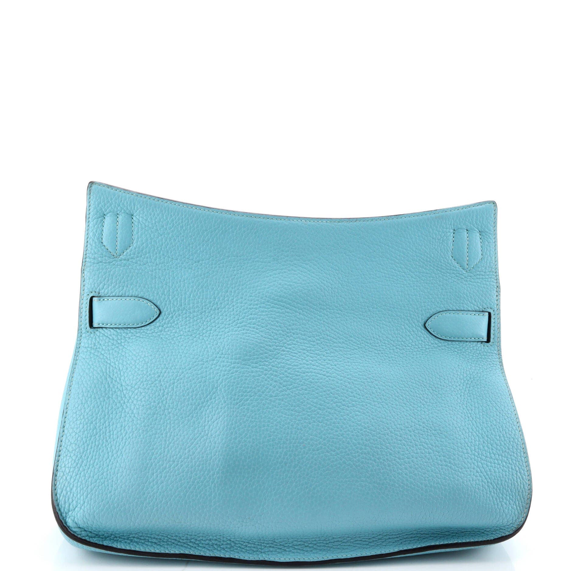 Pre-Owned Hermes Jypsiere Bag Clemence 34, Alternate, color, Bleu Atoll