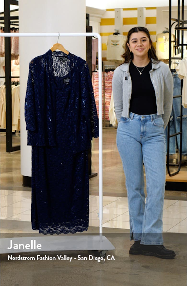 Lace Cocktail Dress with Jacket, sales video thumbnail