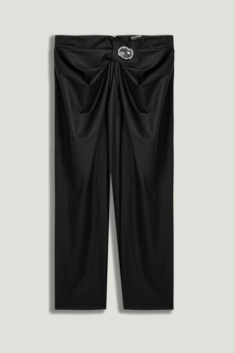 Accessory Detailed Pleated Pants
