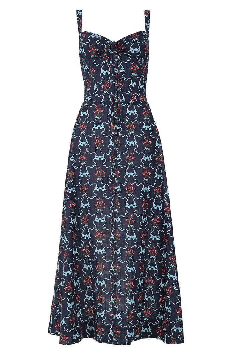 Agua Bendita Carola Cherish Cotton Maxi Sundress, Alternate, color, White