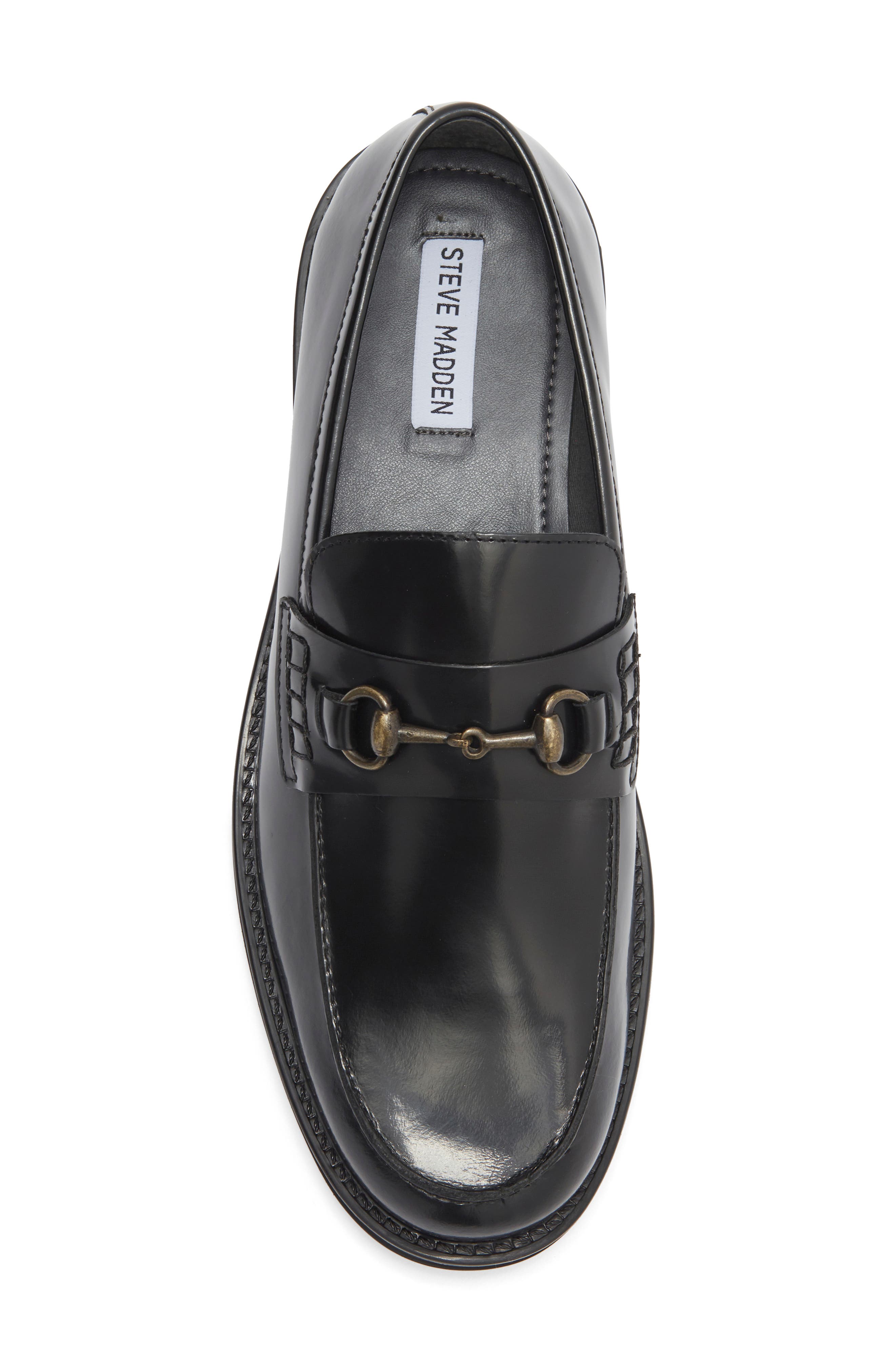 Steve Madden P-Daines Bit Loafer, Alternate, color, Black Box