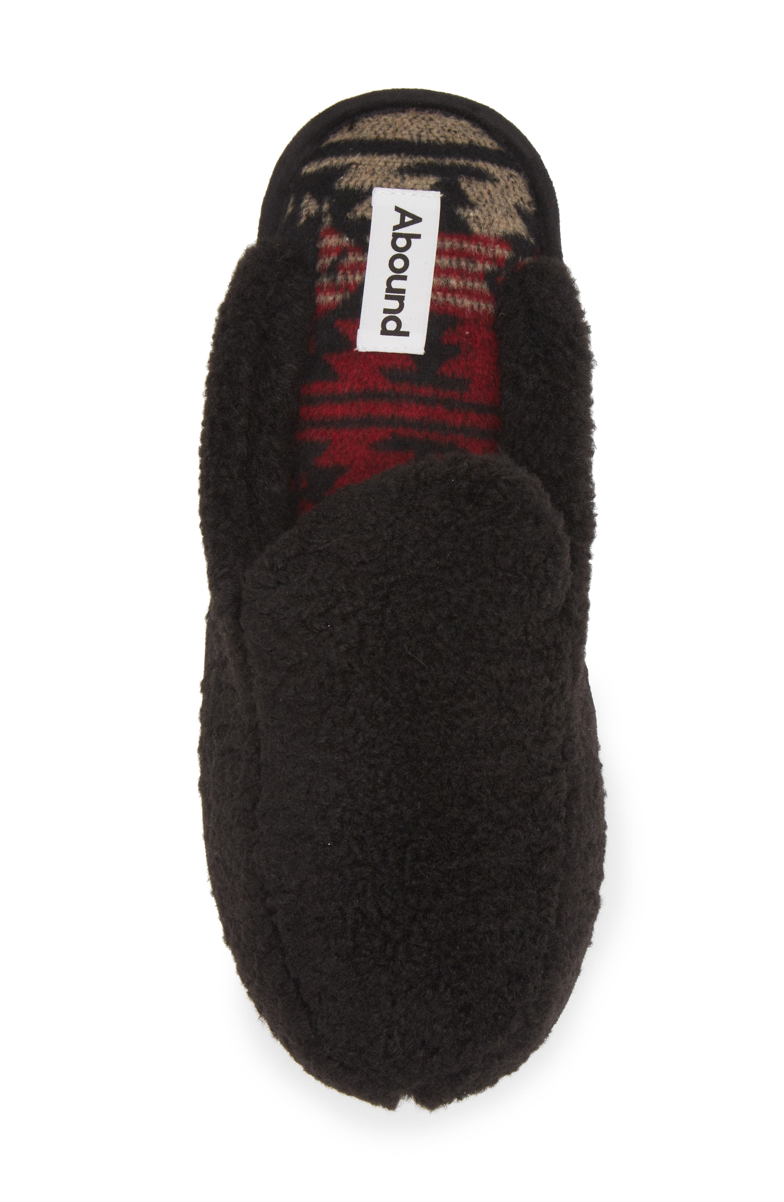 Abound Robbie Faux Shearling Mule, Alternate, color, Black