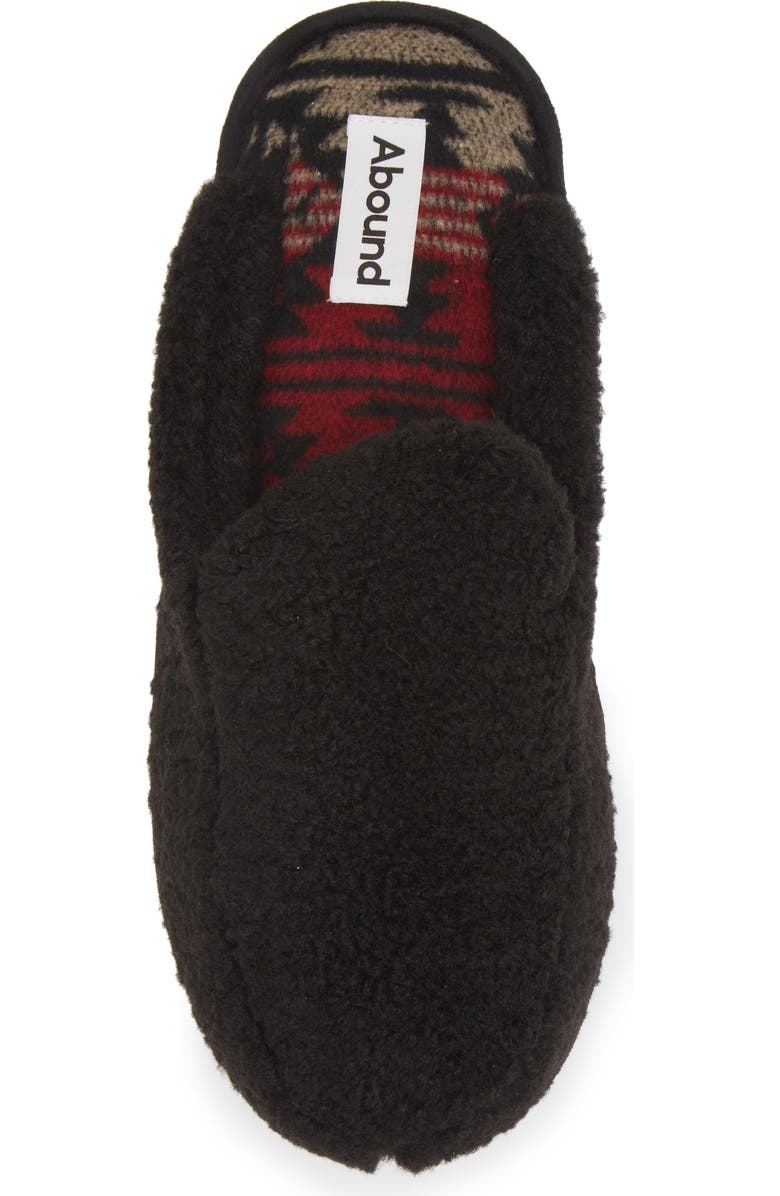 Abound Robbie Faux Shearling Mule, Alternate, color, Black