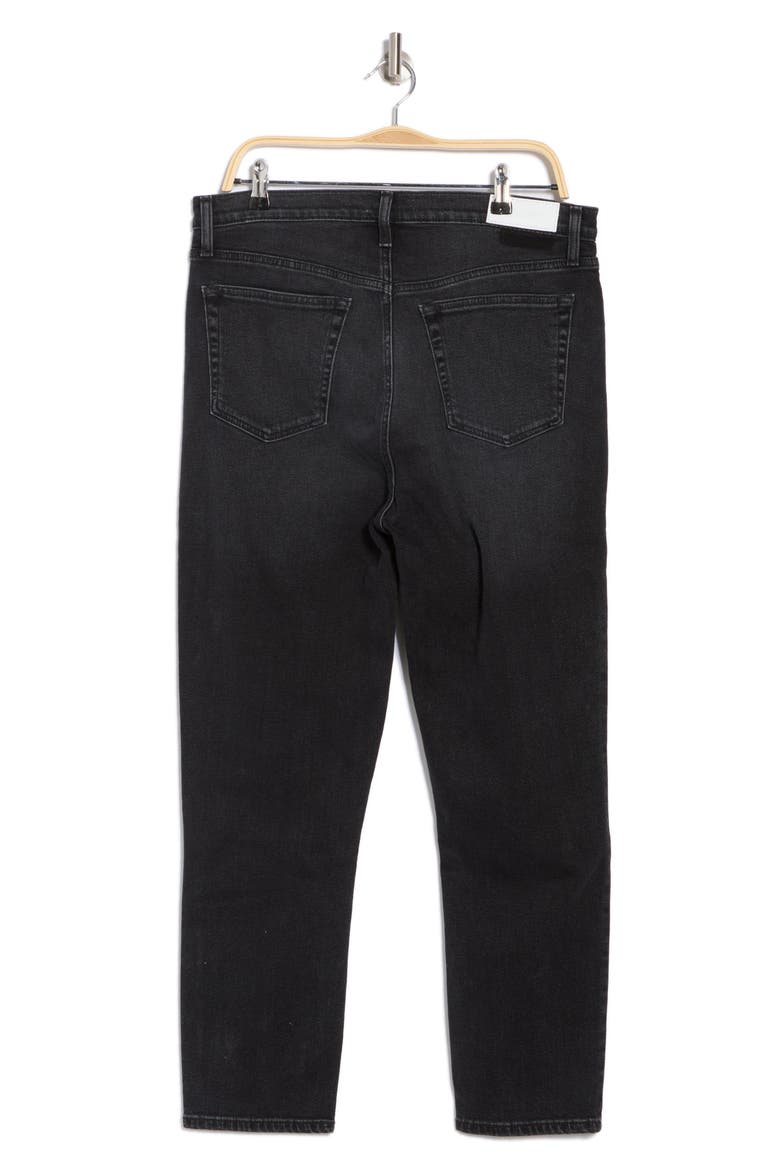 '90s High Waist Ankle Crop Slim Jeans, Alternate, color, WASHED NOIR