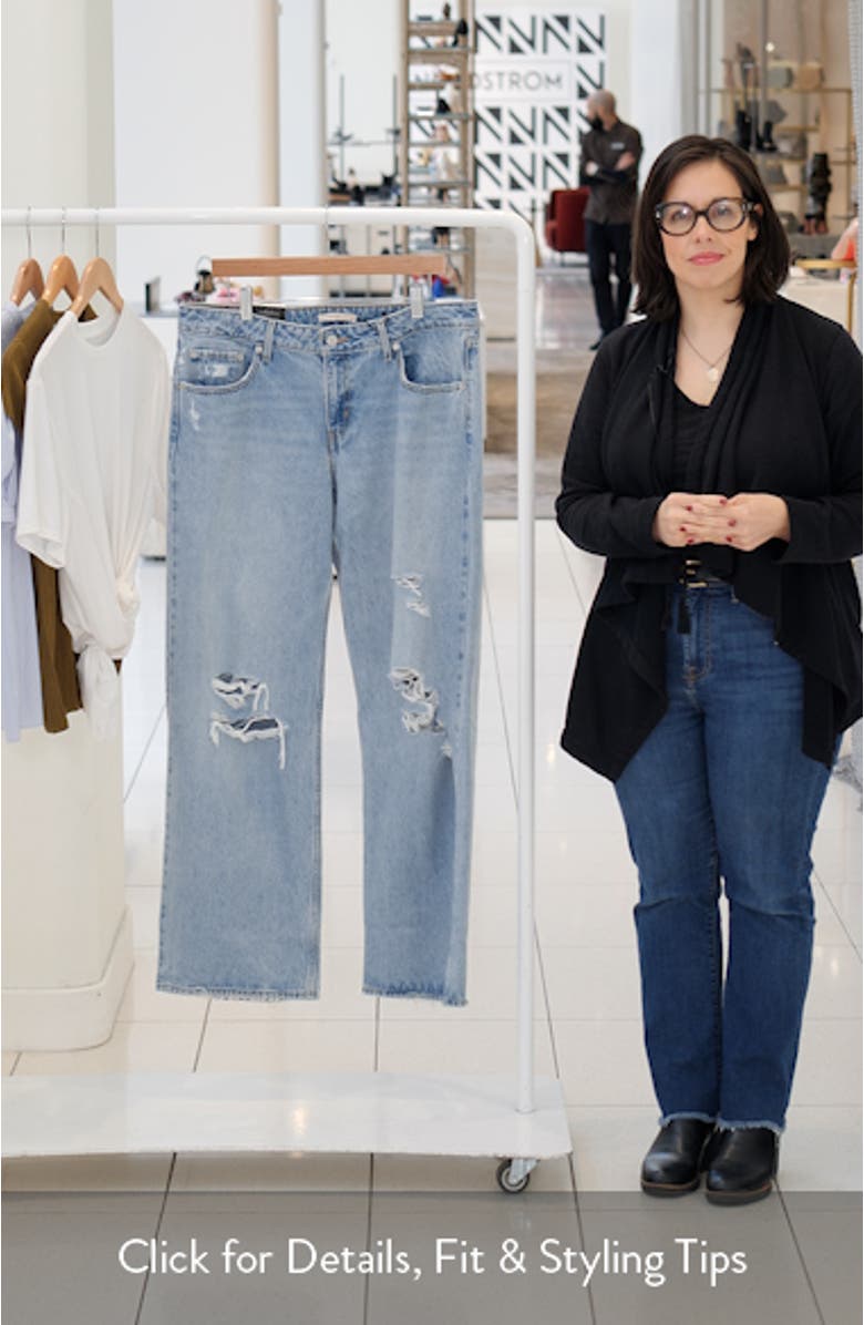 Ripped Low Loose Wide Leg Jeans, sales video thumbnail