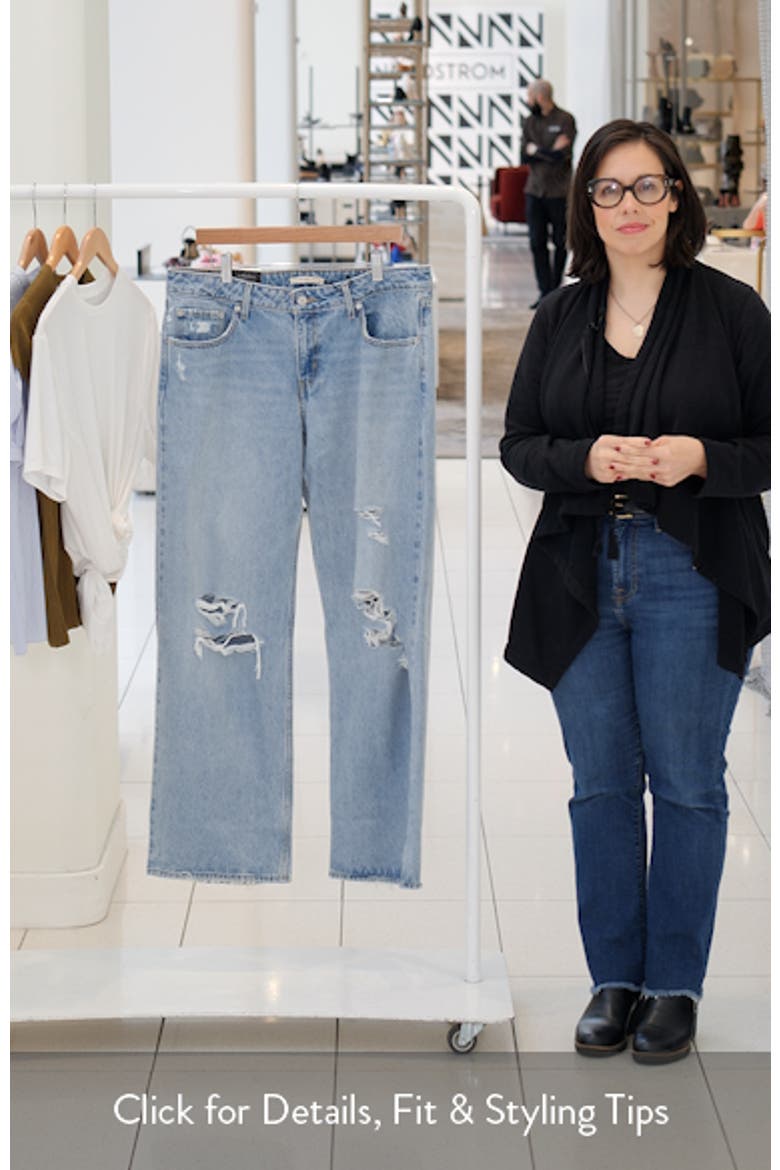 Ripped Low Loose Wide Leg Jeans video