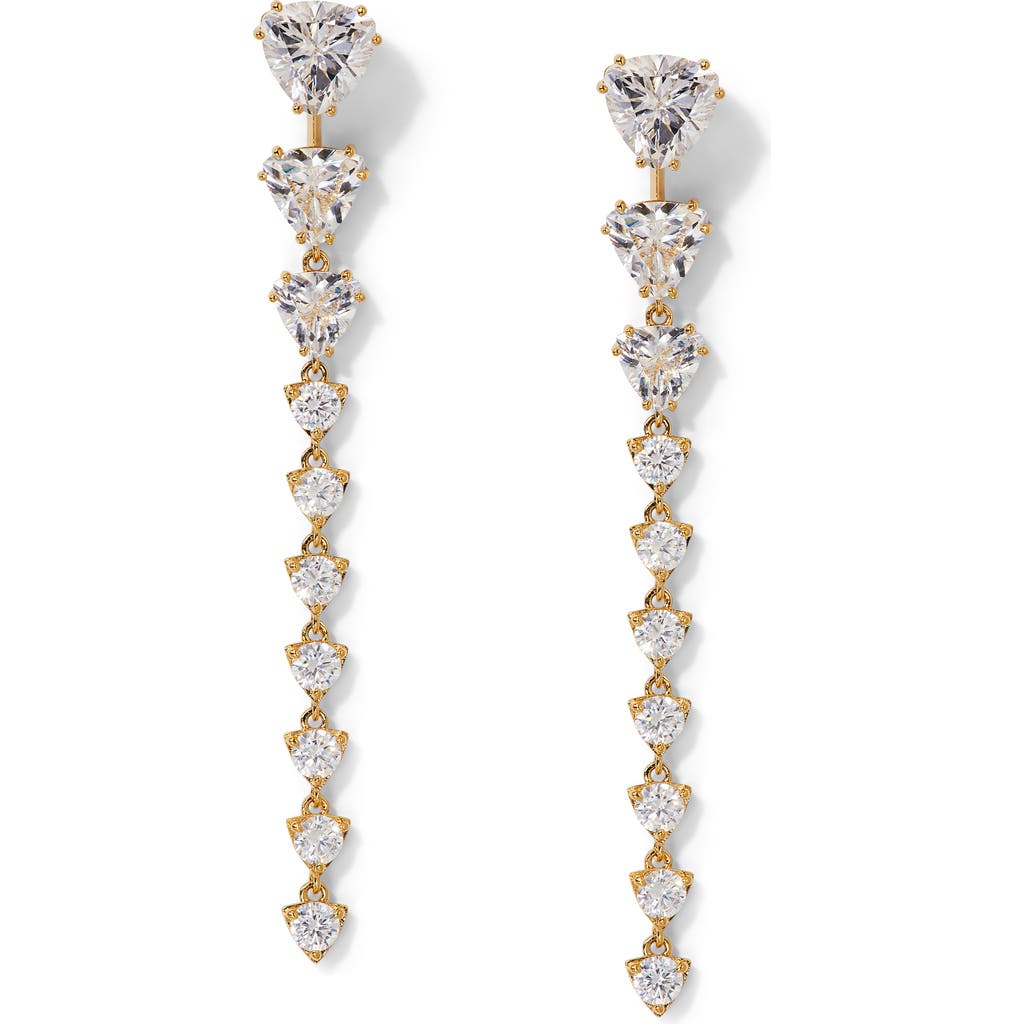 NADRI NADRI LUXOR FRONT/BACK LINEAR DROP EARRINGS