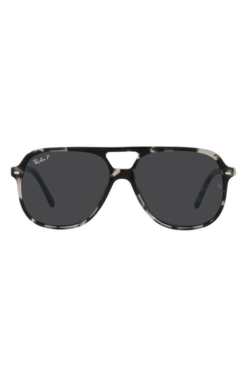 56mm Polarized Square Sunglasses