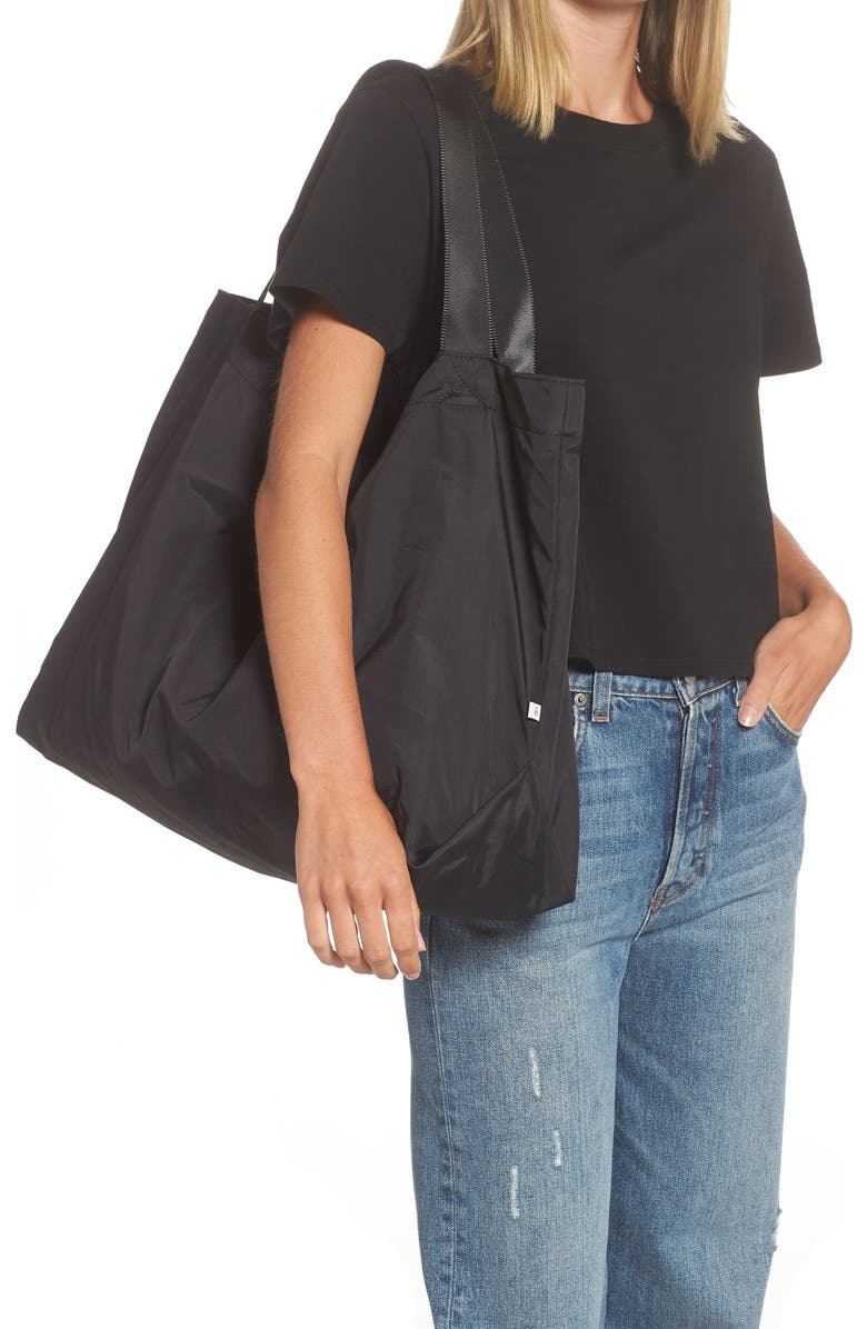 Street Level Street Style Simple Nylon Tote, Alternate, color,