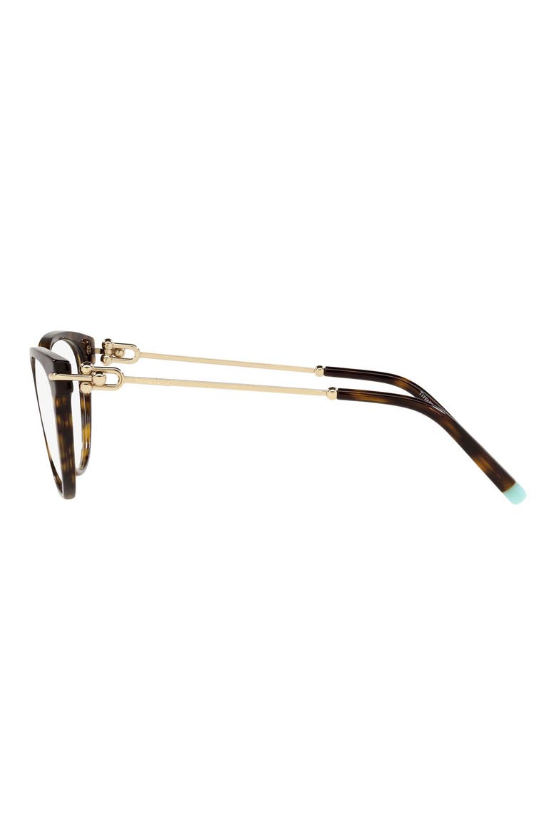 53mm Cat Eye Optical Glasses, Alternate, color, HAVANA/ DEMO LENS