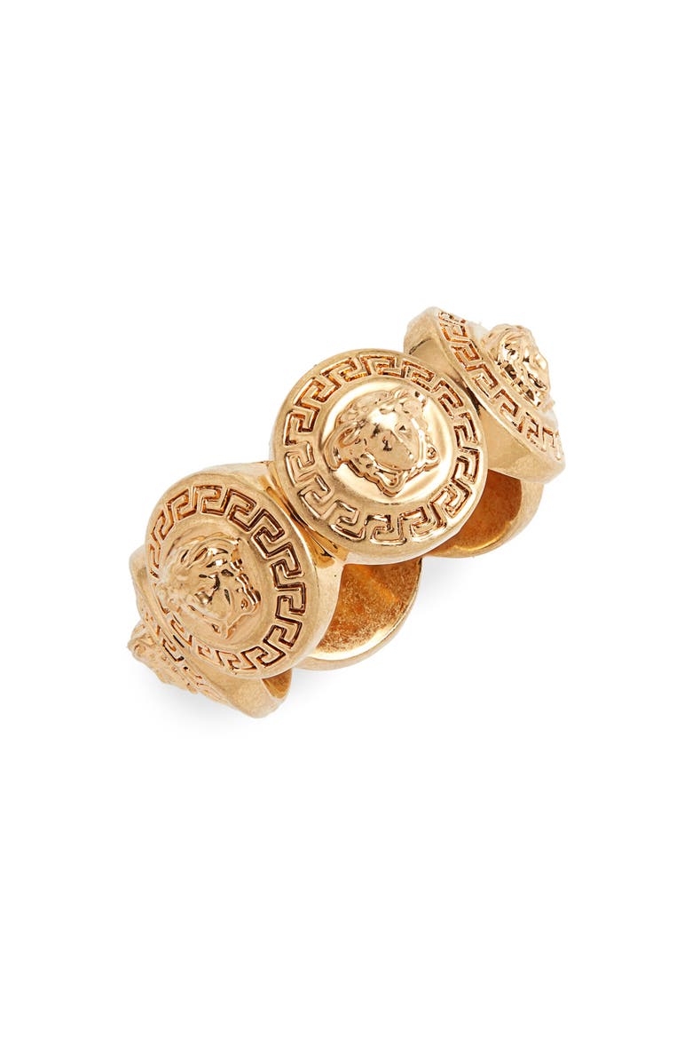 Medusa Tribute Ring, Main, color, TRIBUTE GOLD