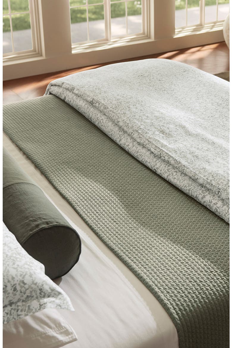 Signature Texture Stitch Organic Cotton Sham, Alternate, color, SAGELEAF