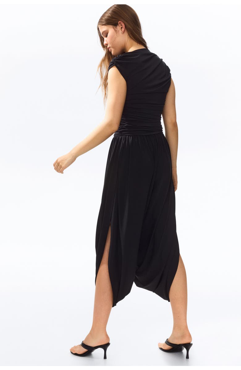 H&M Wrap-detail Balloon Trousers, Alternate, color, Black