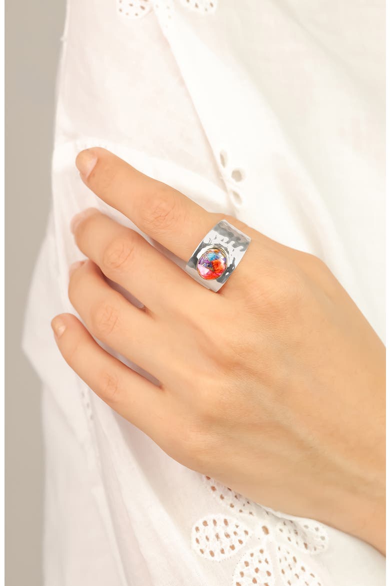 Statement Ring, Alternate, color, PINK