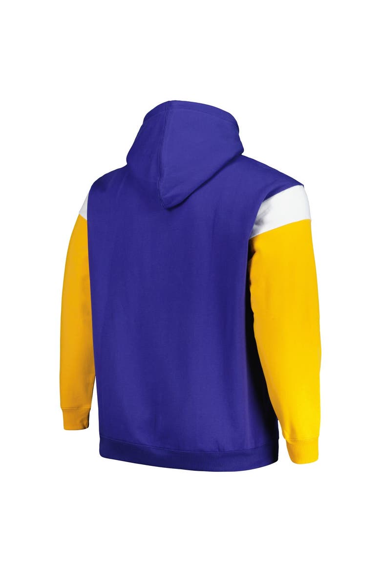 Men's Profile Royal Los Angeles Rams Big & Tall Trench Battle Pullover Hoodie, Alternate, color, Royal