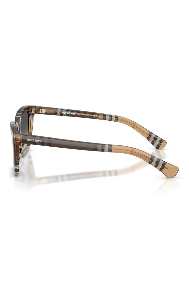 54mm Polarized Cat Eye Sunglasses, Alternate, color, CHECK SAND GRADIENT / POLAR