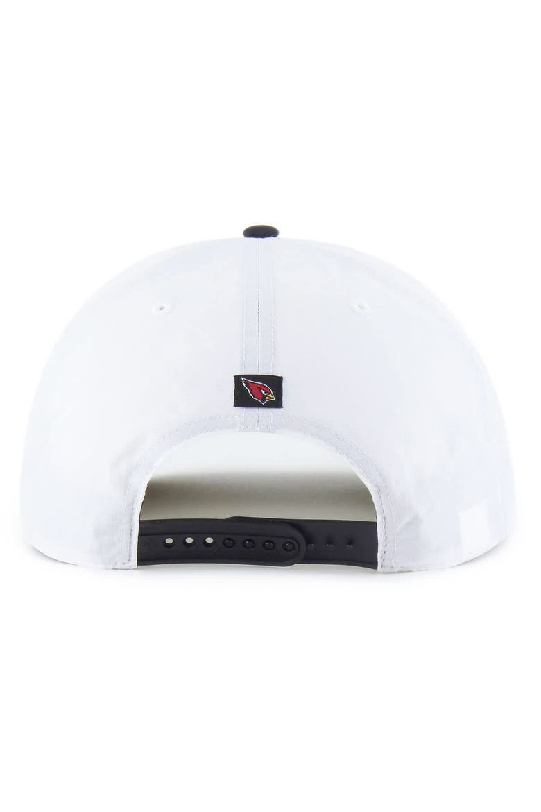 Men's '47 White/Black Arizona Cardinals Suburbia Hitch Two-Tone Adjustable Hat, Alternate, color, White