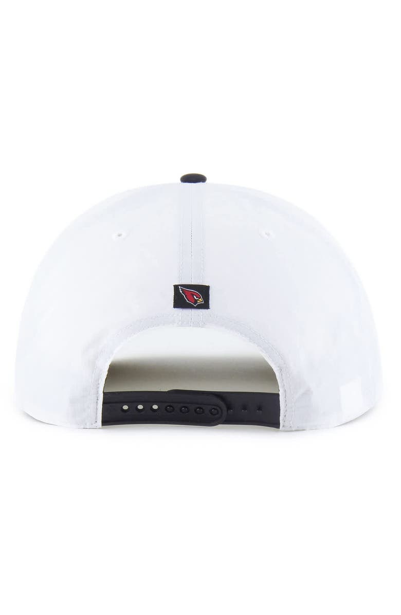 '47 Men's '47 White/Black Arizona Cardinals Suburbia Hitch Two-Tone Adjustable Hat, Alternate, color, White