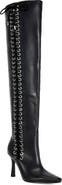 AZALEA WANG Zephra Lace-Up Faux Leather Over the Knee Boot