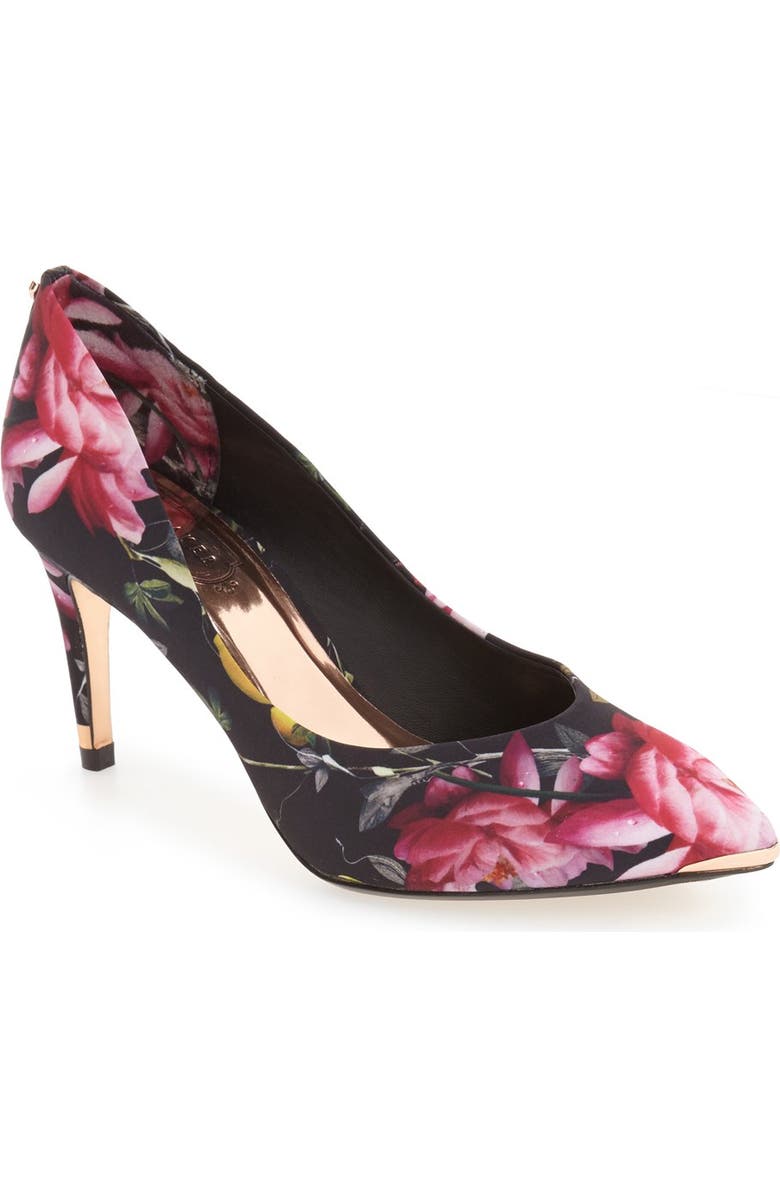 Ted Baker London 'Charmesa 2' Floral Satin Pump, Main, color,