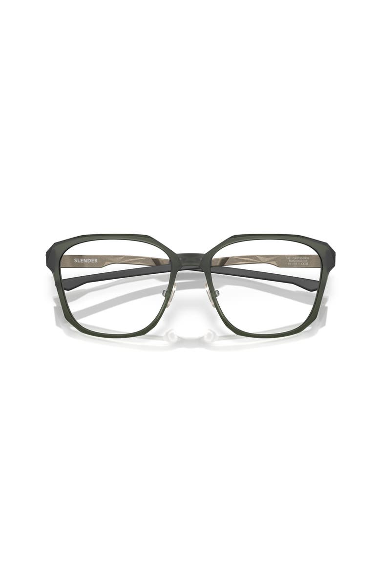 57mm Square optical glasses, Alternate, color, Green