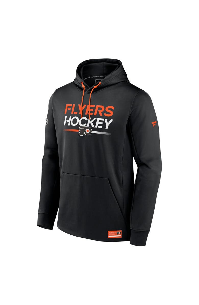FANATICS Men's Fanatics Branded  Black Philadelphia Flyers Authentic Pro Pullover Hoodie, Alternate, color, 