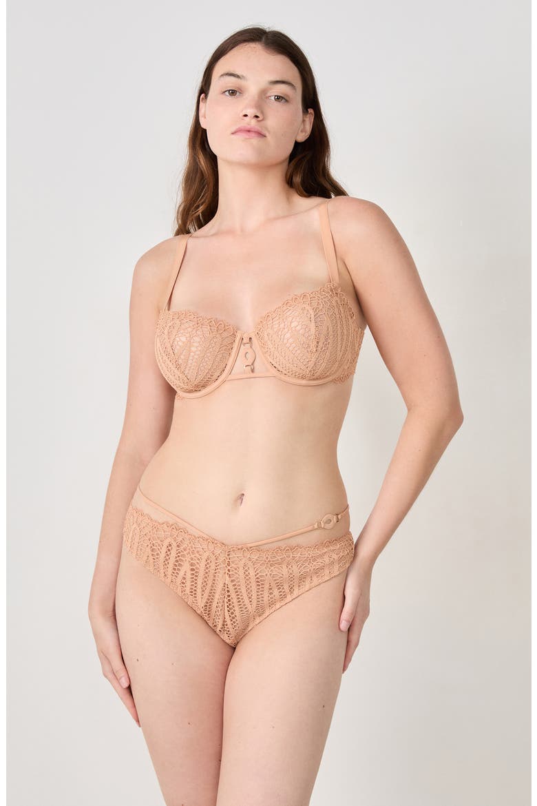 Virtuose N°9 Balconnet Underwire Bra, Alternate, color, SAND