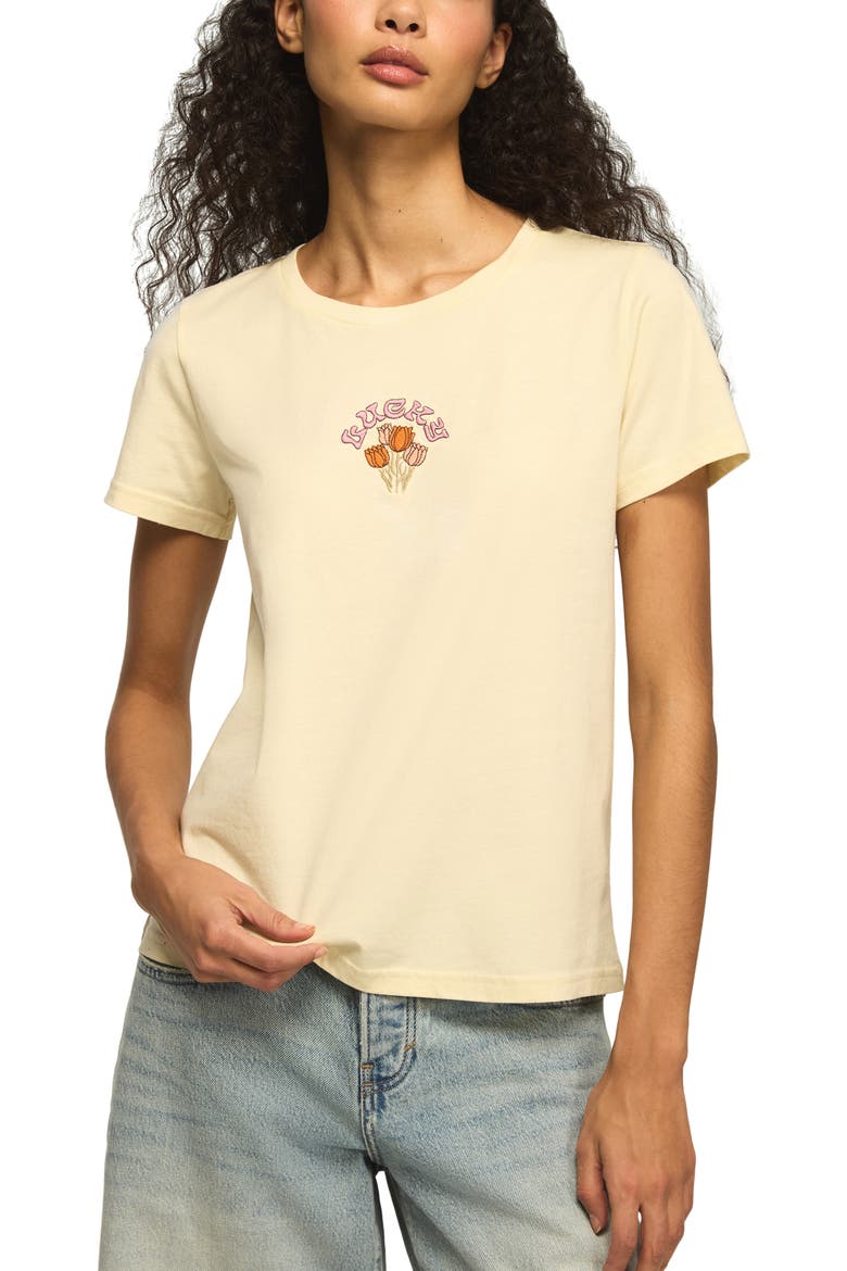Flourish Graphic Cotton T-Shirt, Main, color, ANGORA