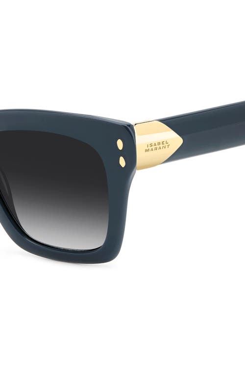 Isabel Marant 51mm Rectangular Sunglasses In Blue/dark Grey Sf