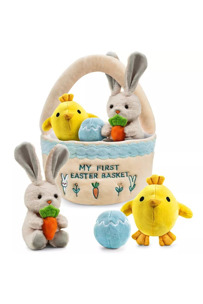 Easter Plush Baby Playset with Basket and Bunny, Main, color, Multicolor