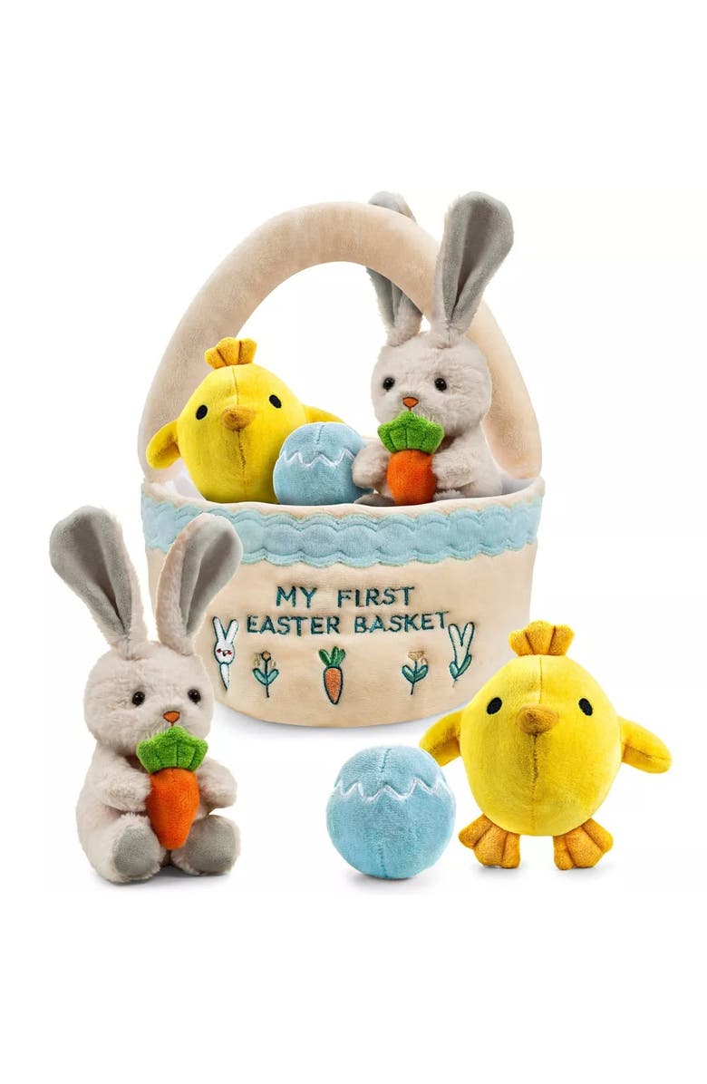 Sperric Easter Plush Baby Playset with Basket and Bunny, Main, color, 