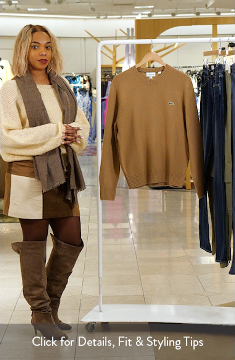 Classic Fit Merino Wool Crewneck Sweater, sales video thumbnail