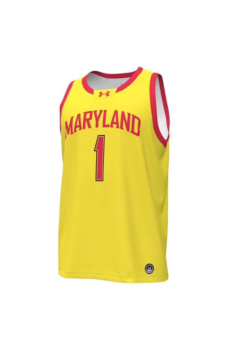 Under Armour Men's Under Armour #1 Gold Maryland Terrapins Replica Basketball Jersey, Alternate, color, Gold