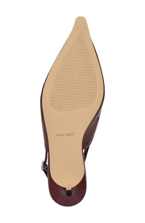 Nine West Ashlea Slingback Pointed Toe Pump In Brown
