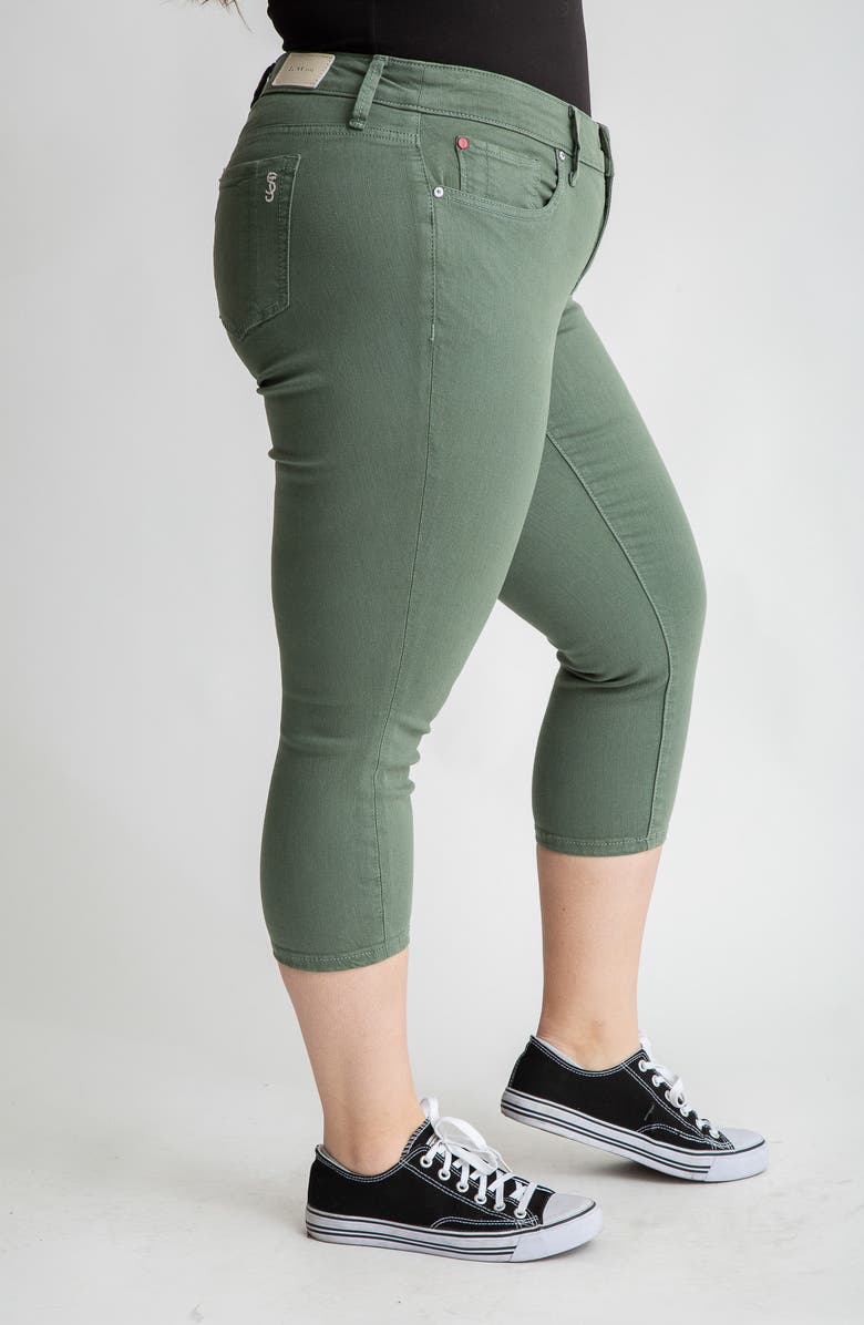 SLINK Jeans Crop Jeans, Alternate, color, Myrtle