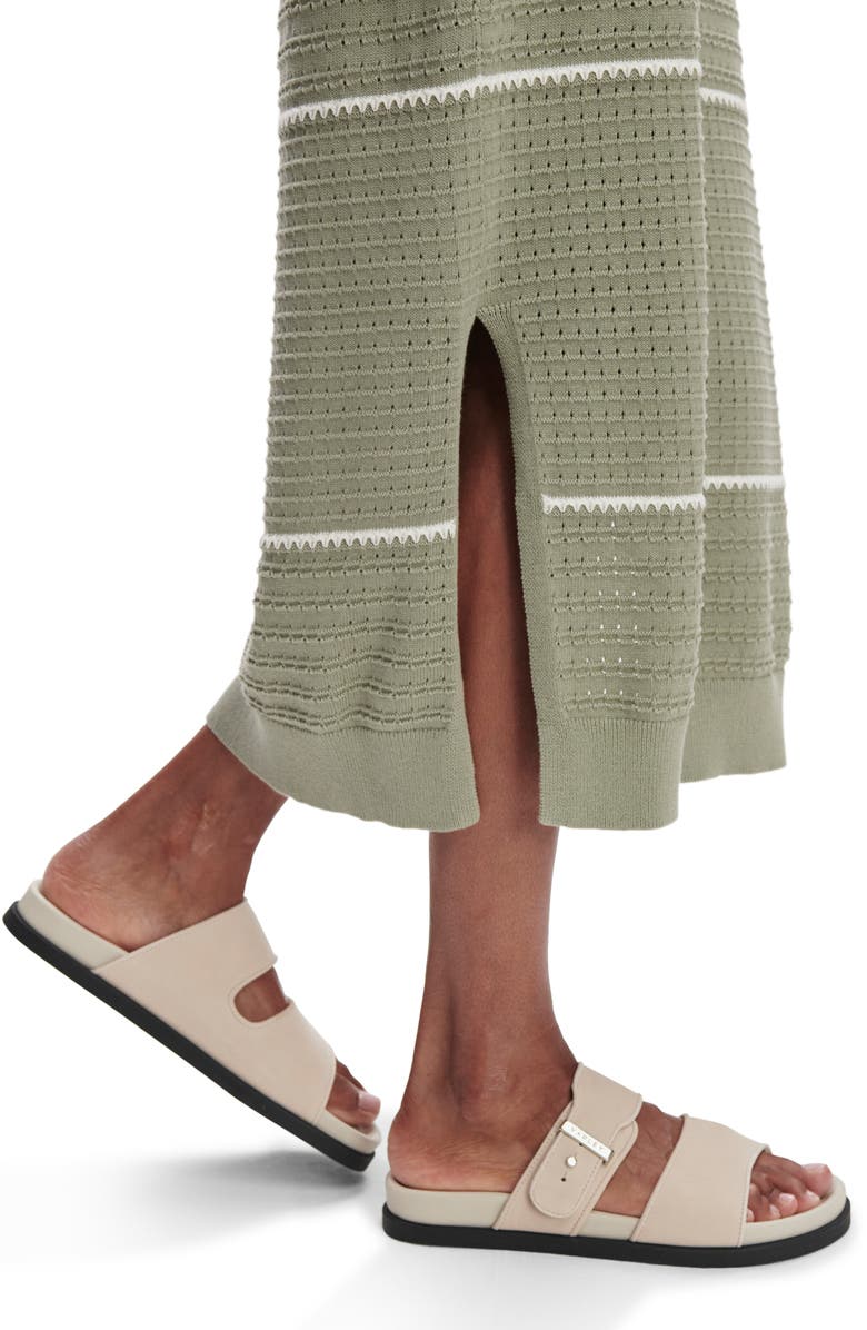 Varley Scott Stripe Sleeveless Sweater Dress, Alternate, color, Seagrass