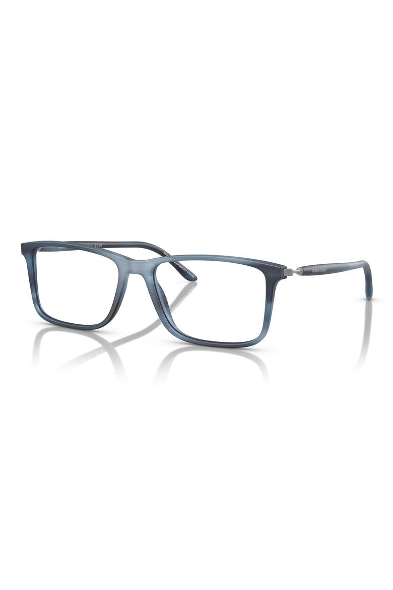 56MM RECTANGLE, Alternate, color, STRIPED BLUE / DEMO LENS